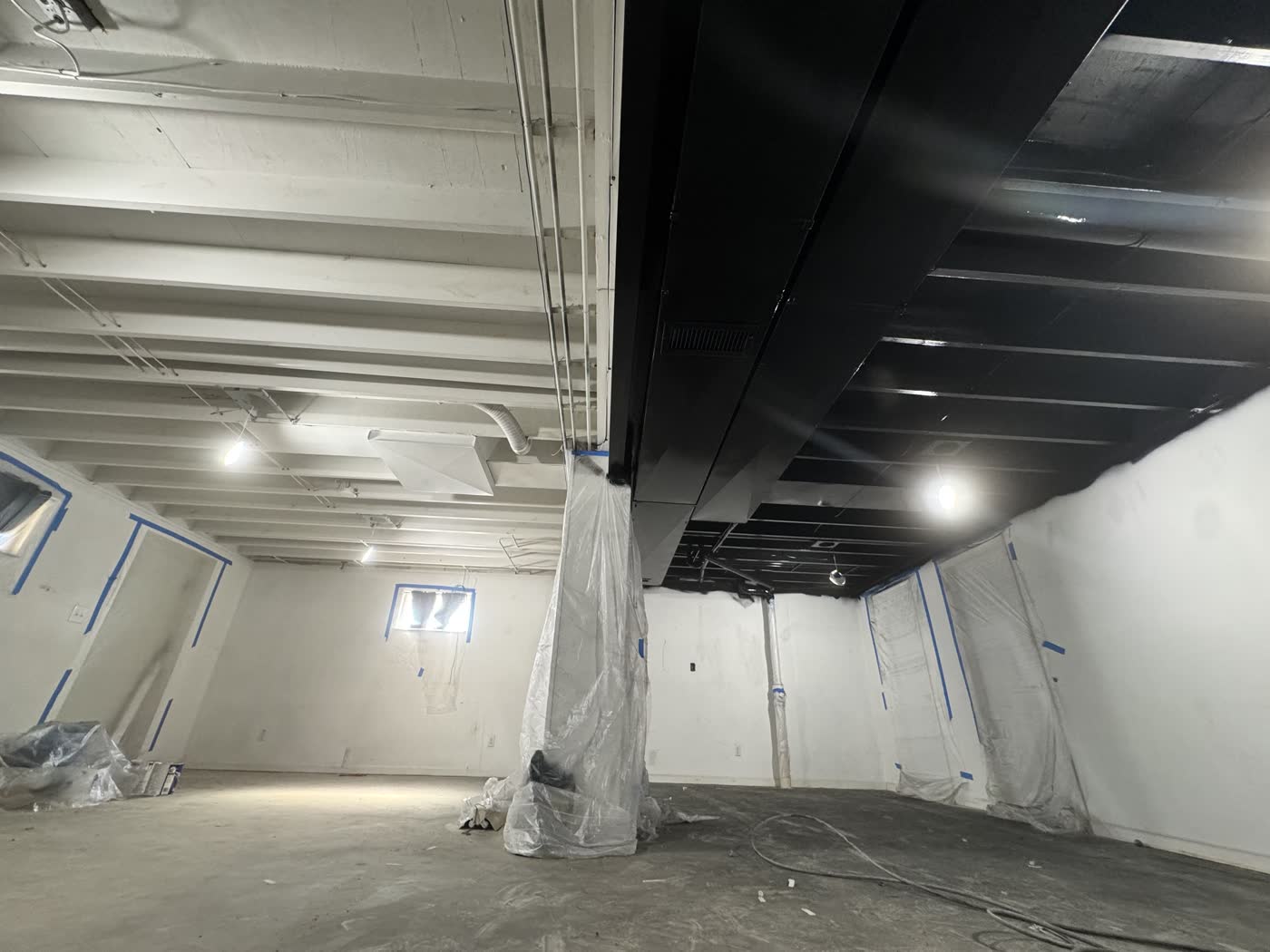 Commercial interior drywall build-out by LJC Construction