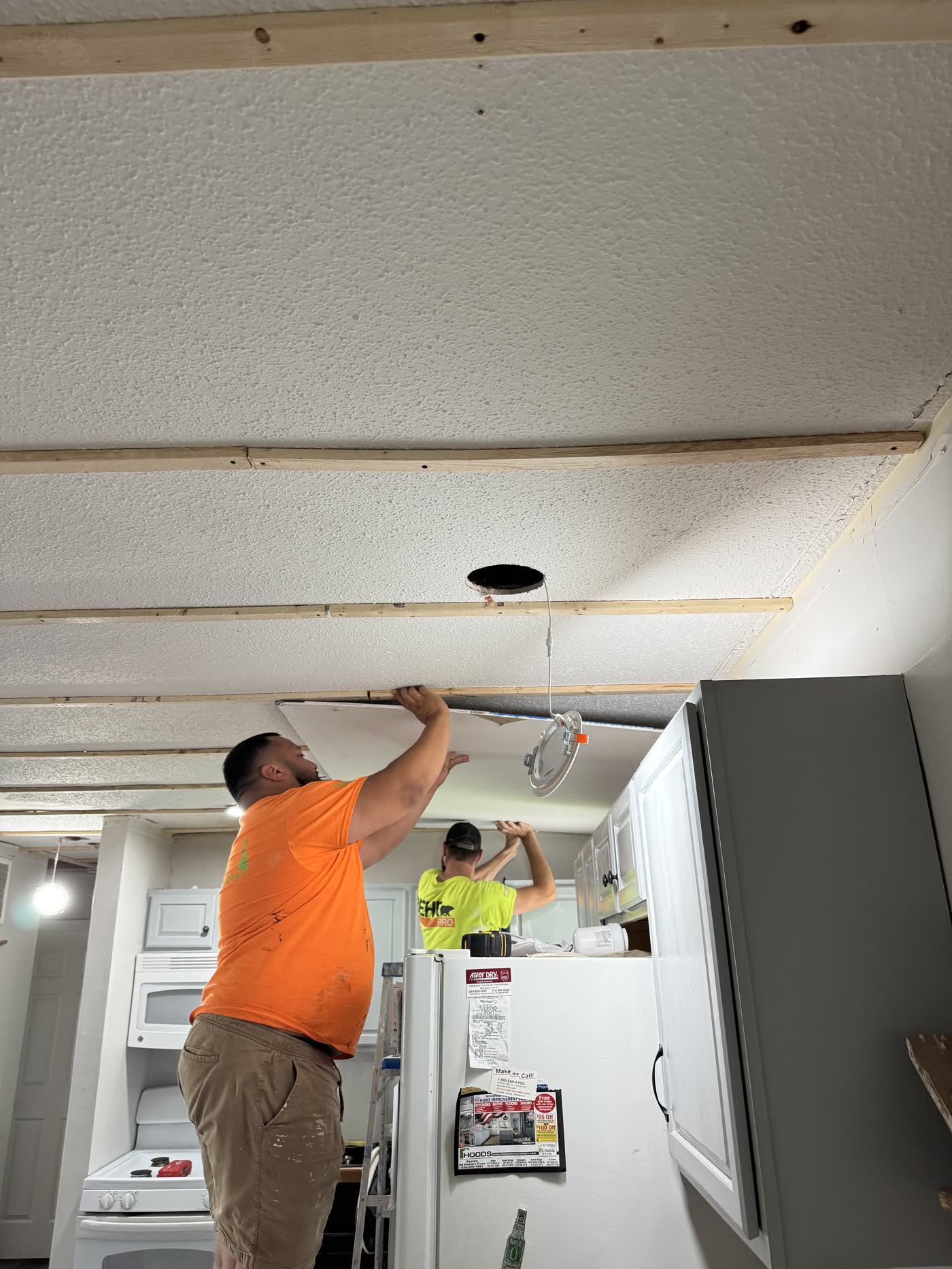 Kitchen ceiling and drywall repair by LJC Construction